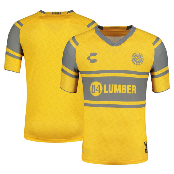 Pittsburgh Riverhounds SC Charly 2024 Away Authentic Jersey – Yellow