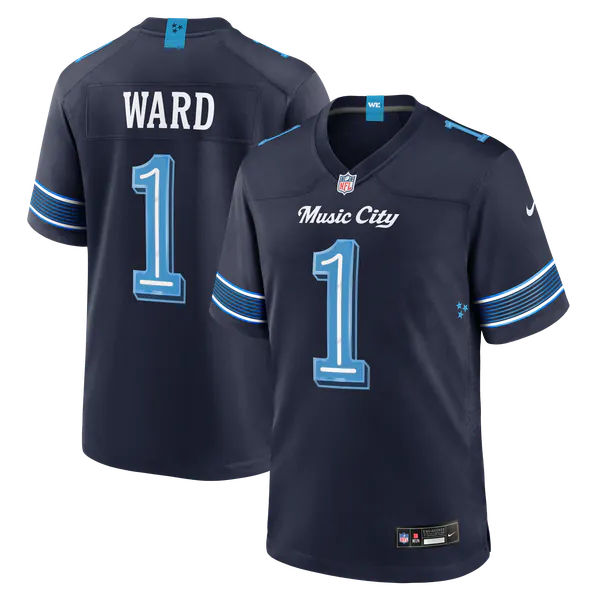 Cameron Ward Tennessee Titans Nike 2026 Rivalries Collection Game Jersey - Navy