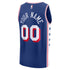 Town Jersey Philadelphia 76ers Fanatics Fast Break Custom Jersey Icon Blue