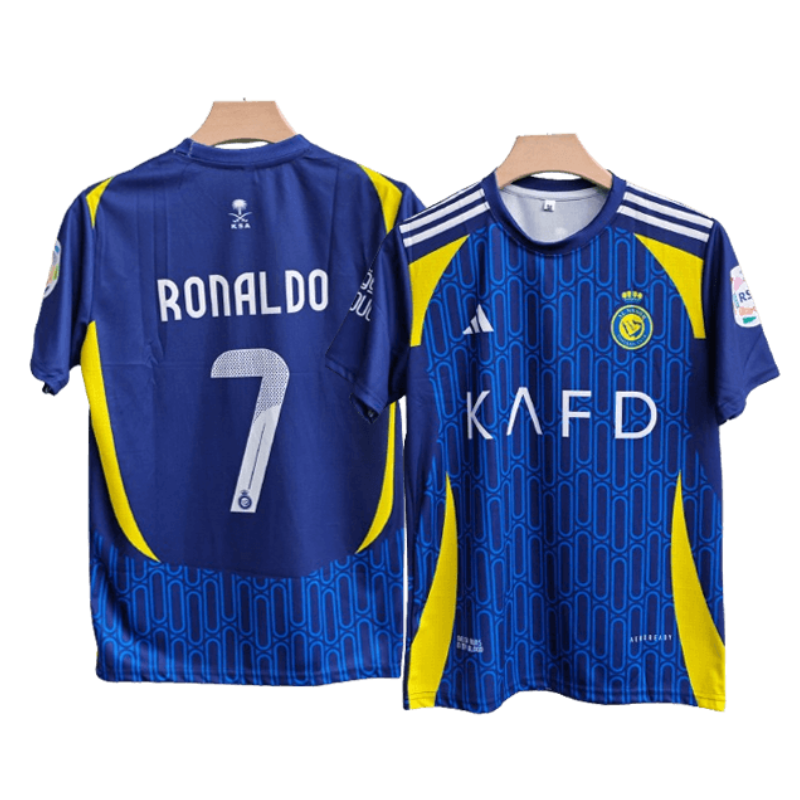 Al nassr 2024-25 C.Ronaldo 7 Away Jersey - Blue