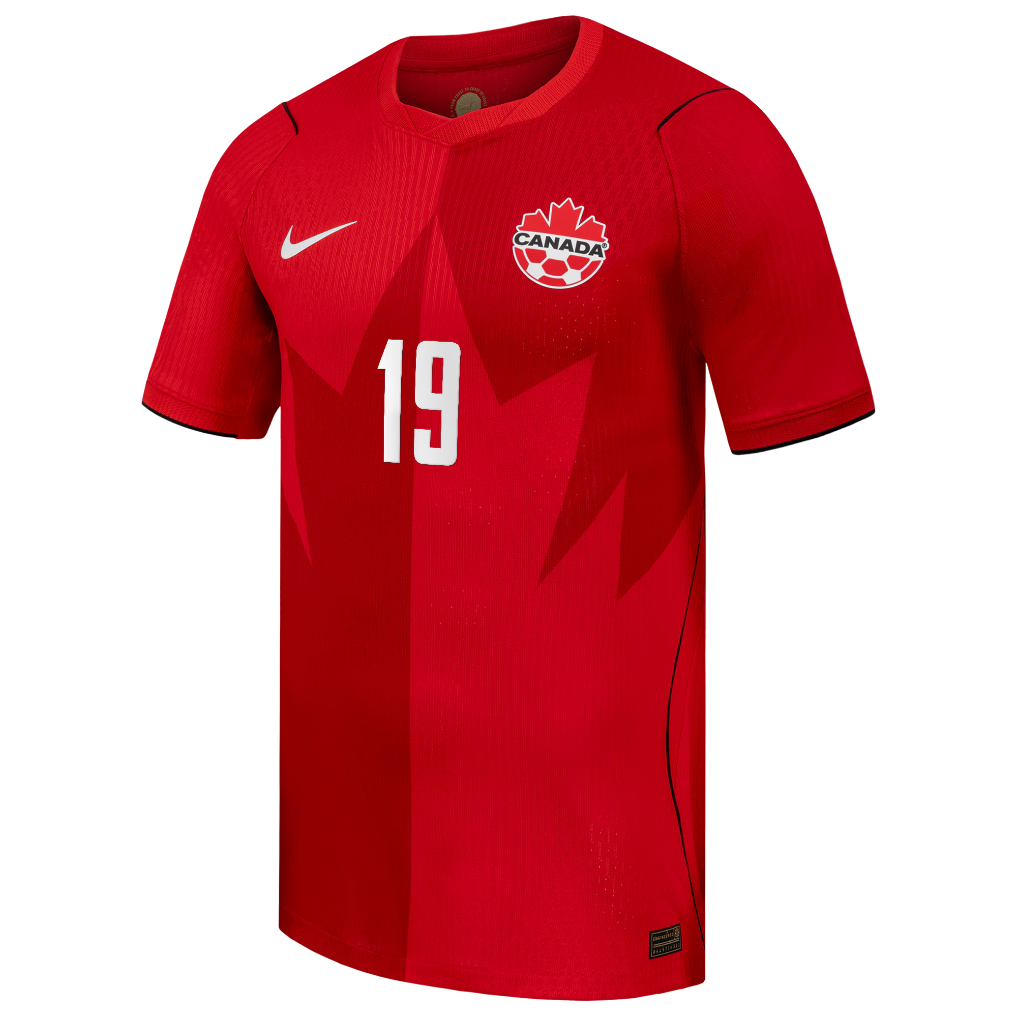 Alphonso Davies Canada Soccer Custom 2026 Home Match Authentic Jersey - Red - Jersey Teams World