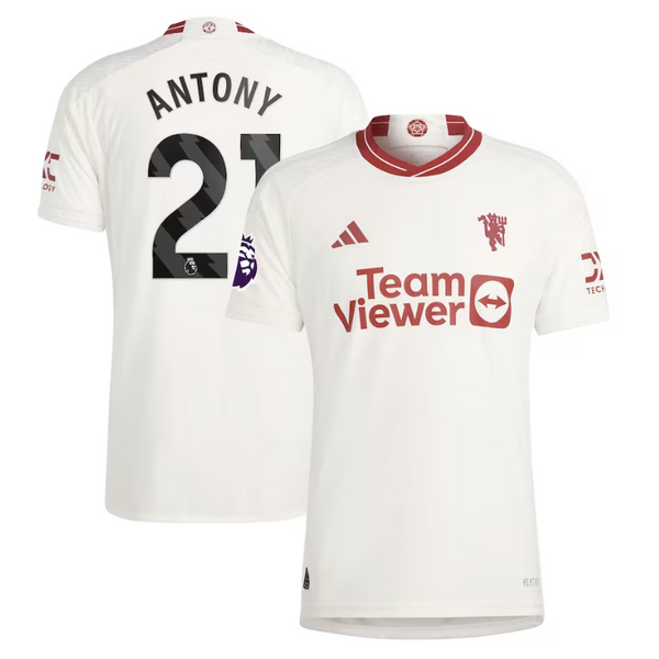 Antony Manchester United Adidas 2023/24 Third Player Jersey - White