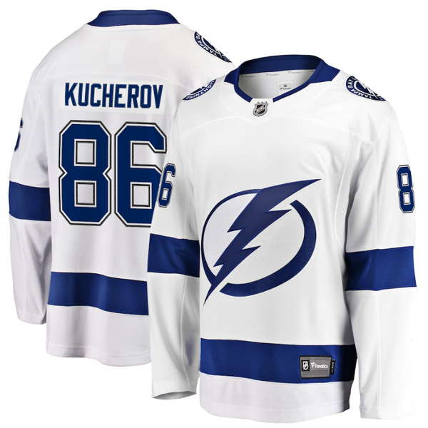 Nikita Kucherov - 86 Tampa Bay Lightning Team Player Jersey Pro Official- White - Jersey Teams World