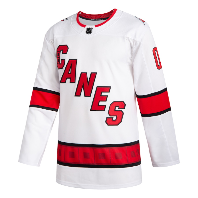 Carolina Hurricanes Team Custom Jersey Pro Official - White - Jersey Teams World