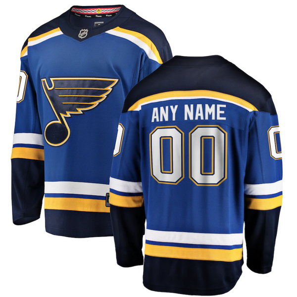 St. Louis Blues Team 2022 Custom Jersey Pro Official- Blue - Jersey Teams World