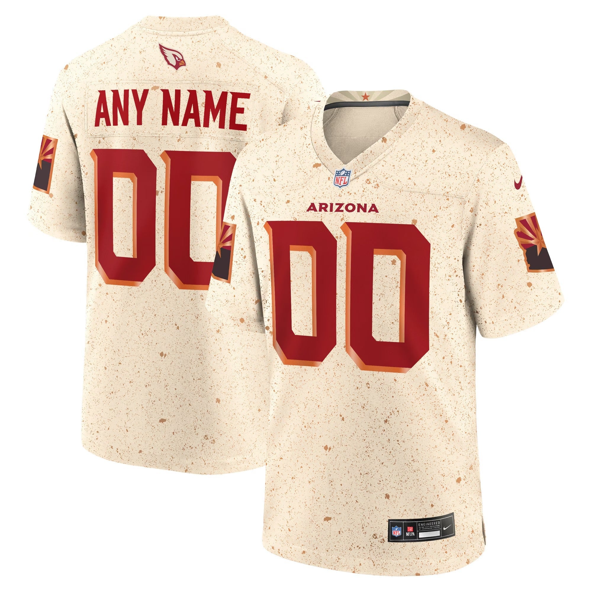Arizona Cardinals Town Jersey 2026 Rivalries Collection Customized Game Jersey - Natural