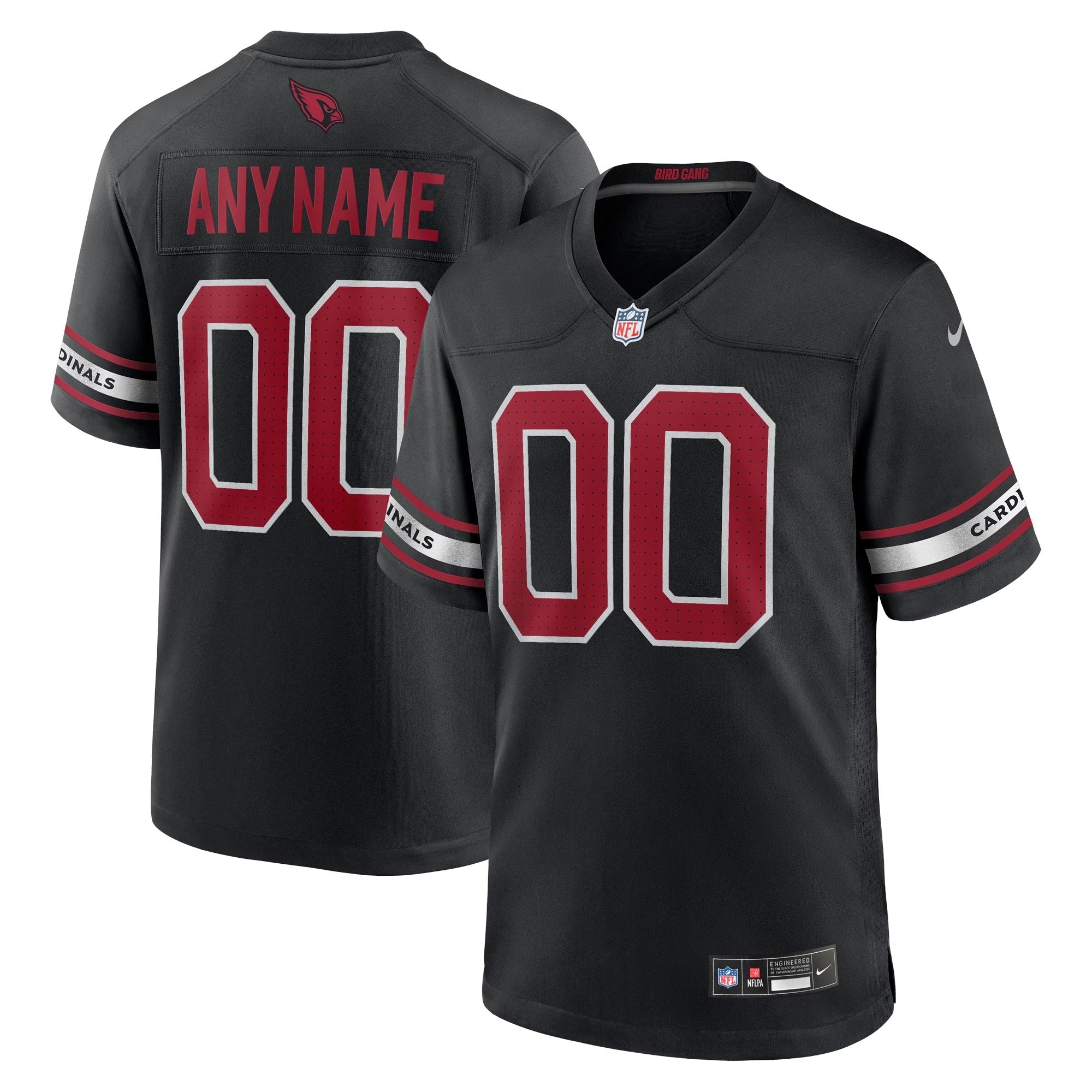 Arizona Cardinals Town Jersey Alternate Customized Game Jersey - Black