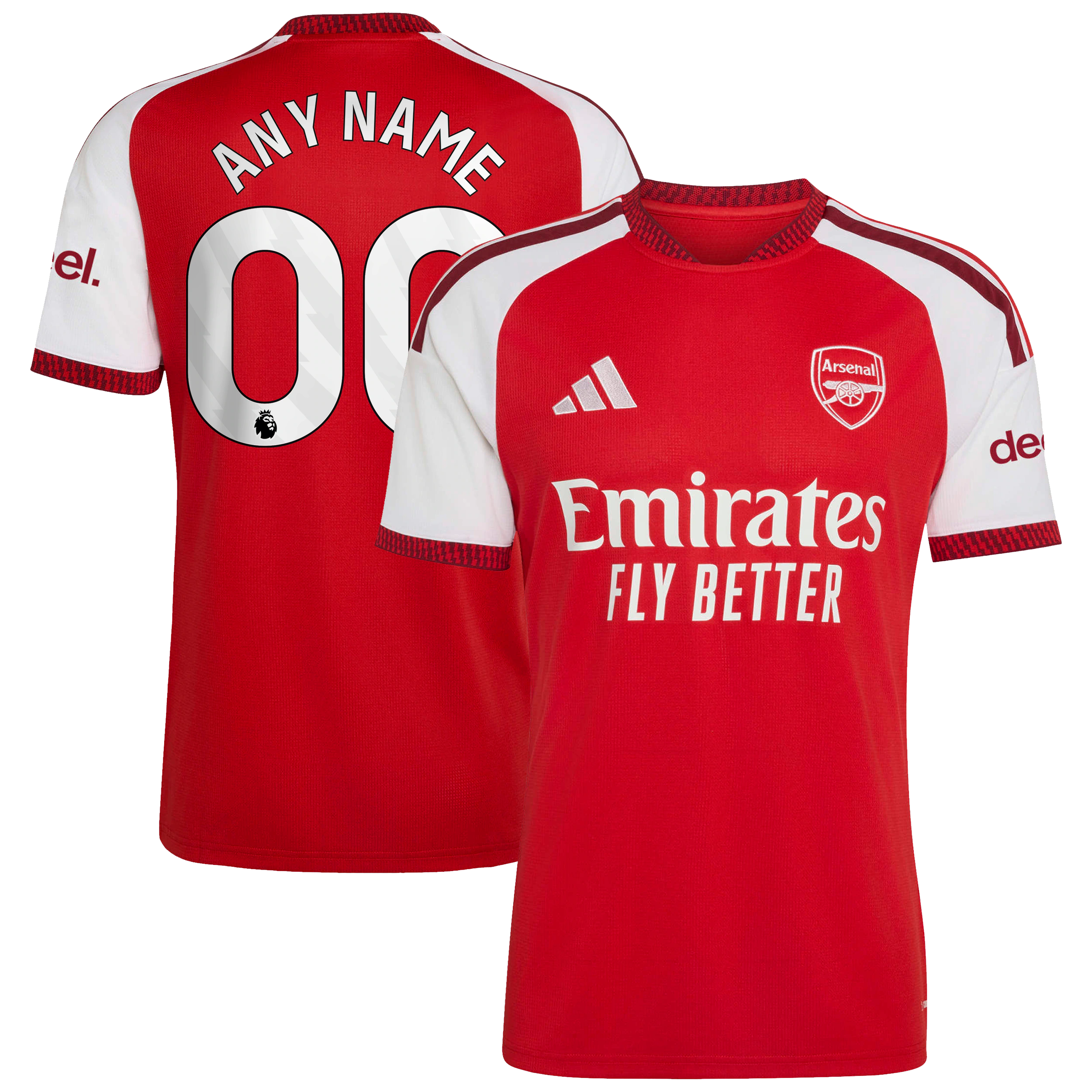Arsenal Customized 2026/27 Home Replica Custom Jersey – Red - Jersey Teams World