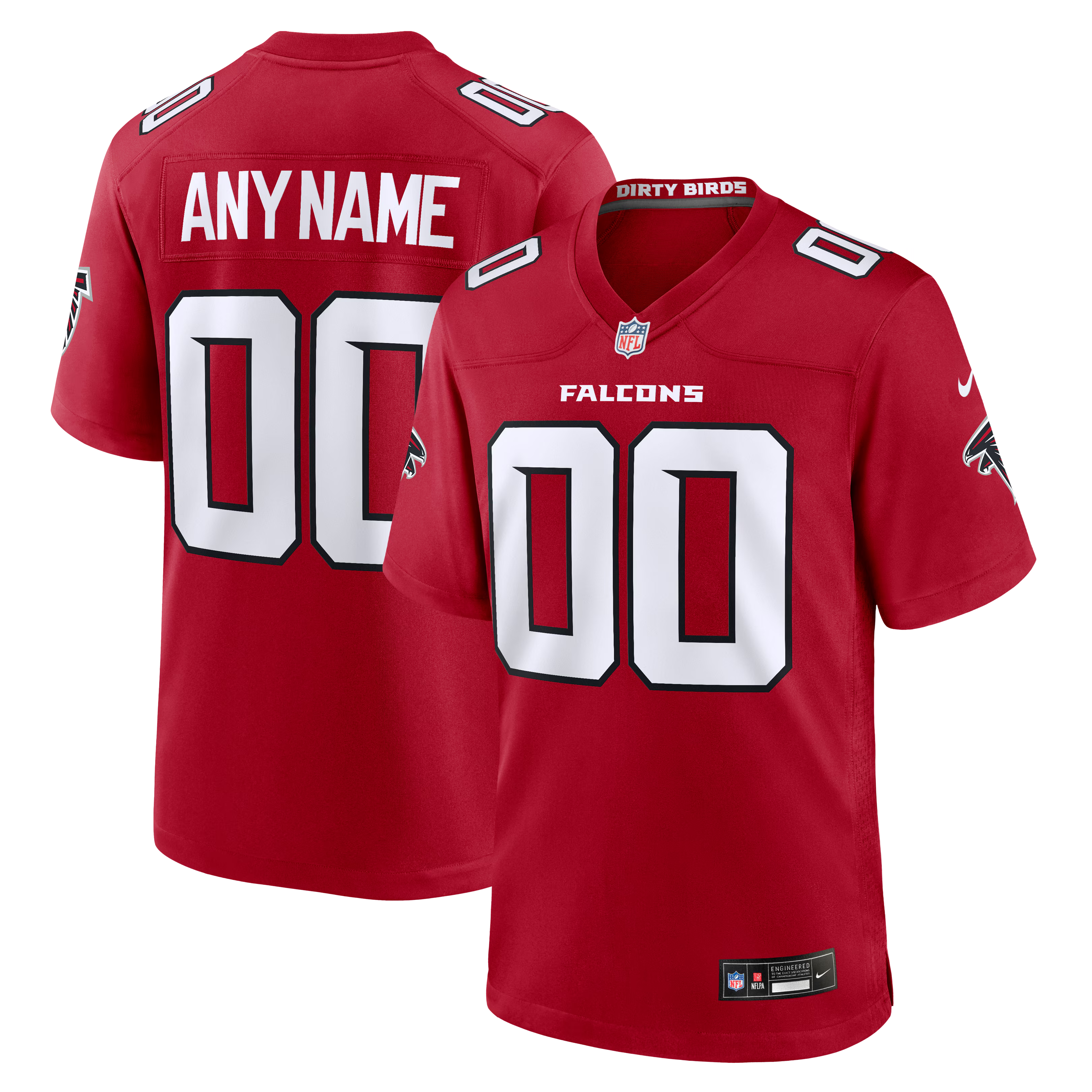Atlanta Falcons Town Jersey Customized Game Jersey - Red