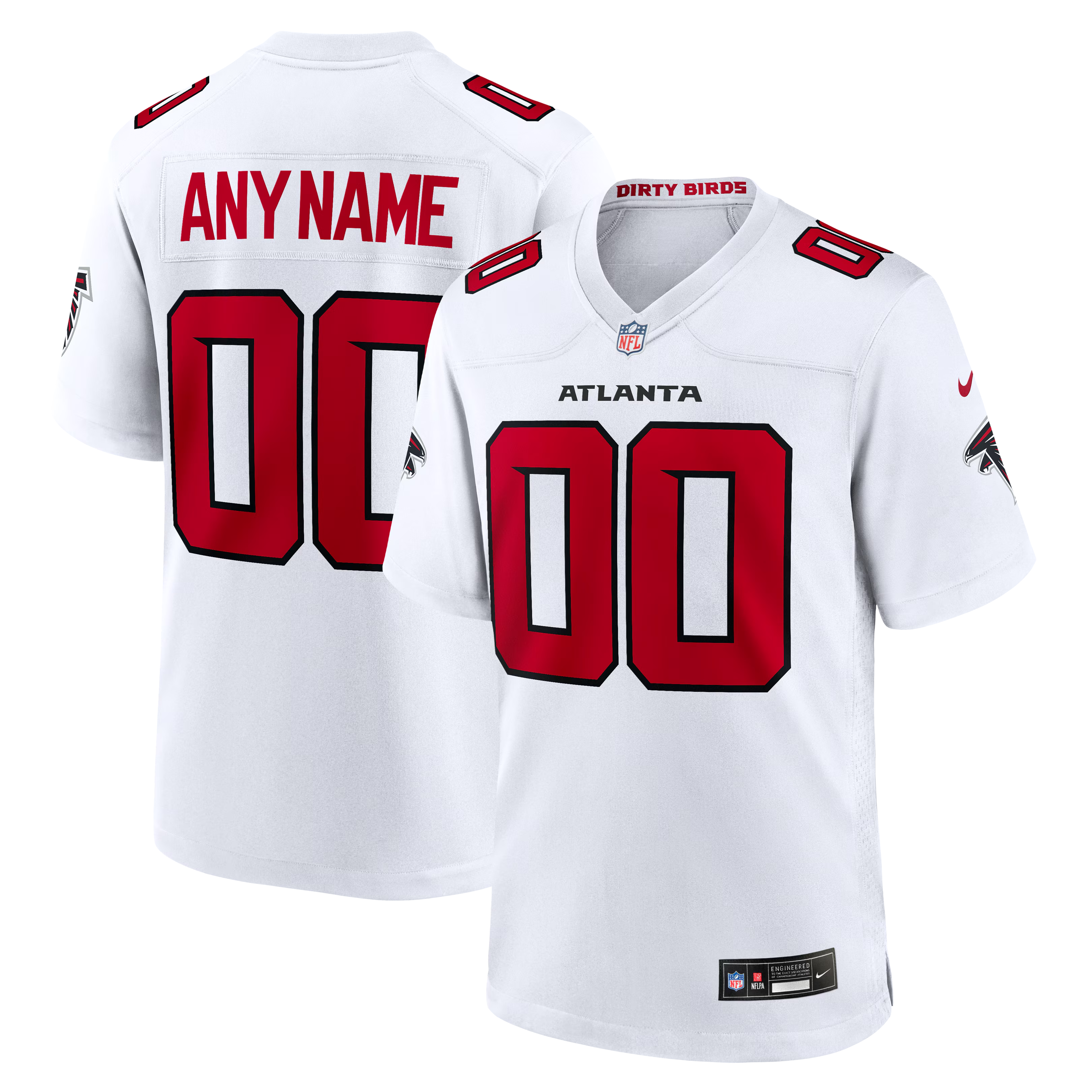 Atlanta Falcons Custom Custom Game Jersey - White - Jersey Teams World