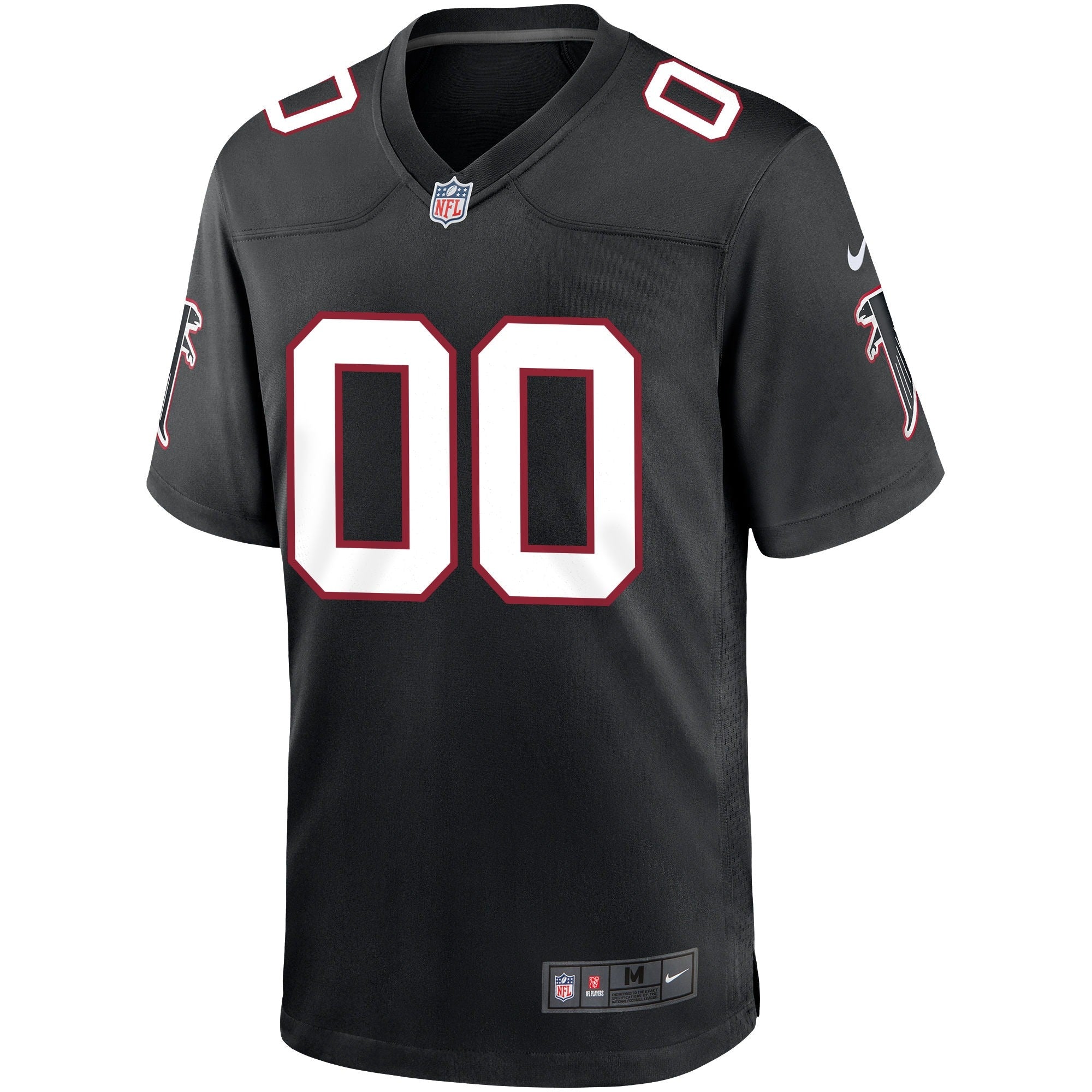 Atlanta Falcons Town Jersey Throwback Customized Game Jersey - Black