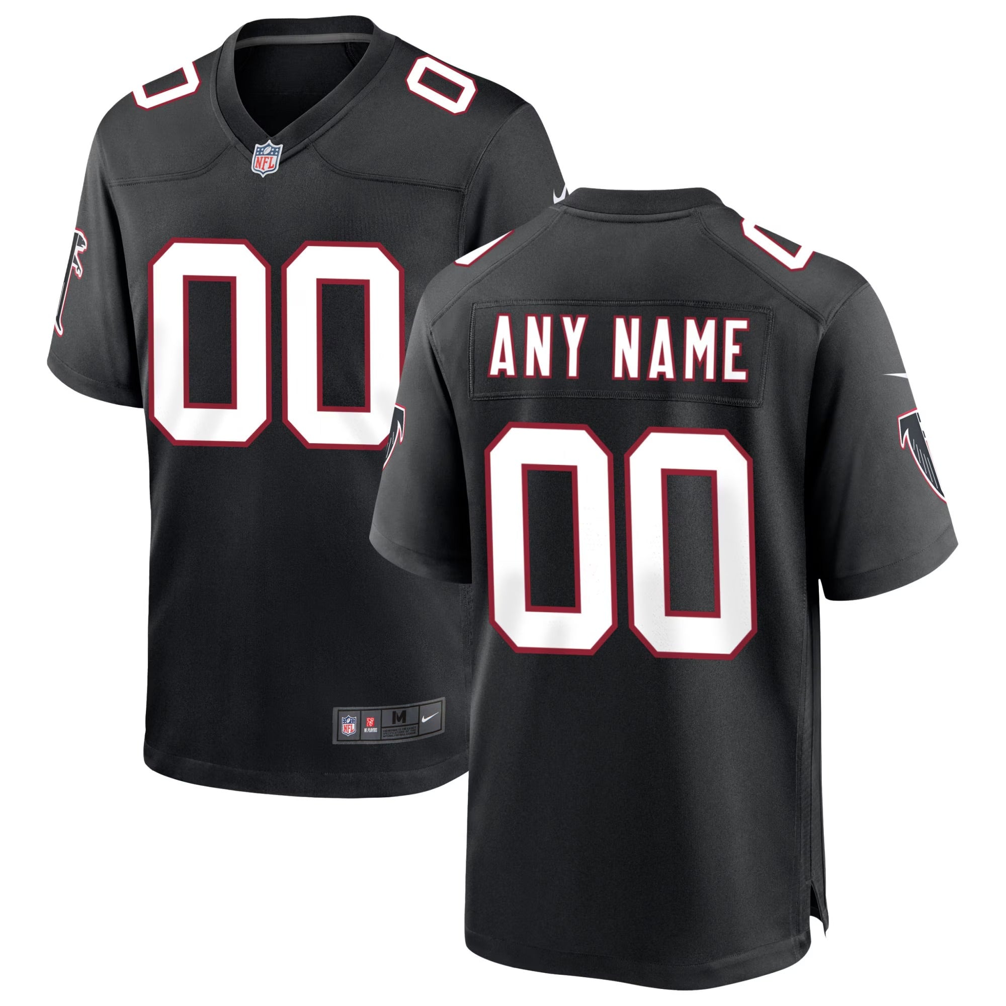 Atlanta Falcons Town Jersey Throwback Customized Game Jersey - Black
