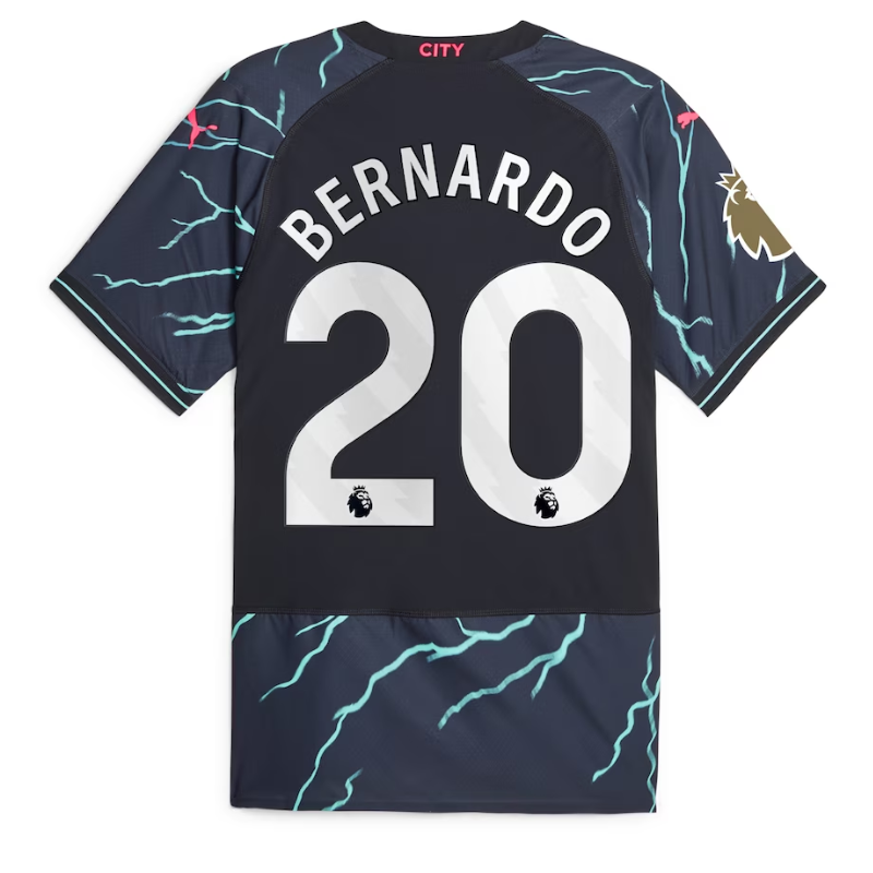 Bernardo Silva Manchester City Puma 2023/24 Third Player Jersey - Navy