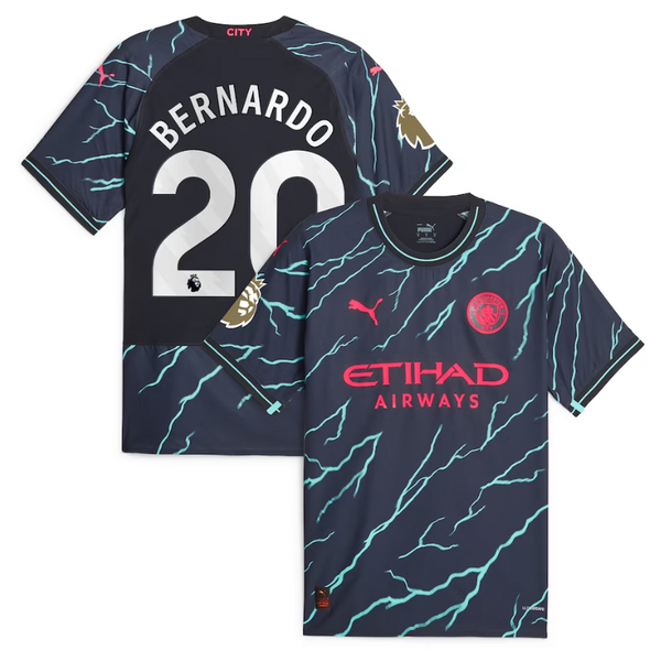 Bernardo Silva Manchester City Puma 2023/24 Third Player Jersey - Navy