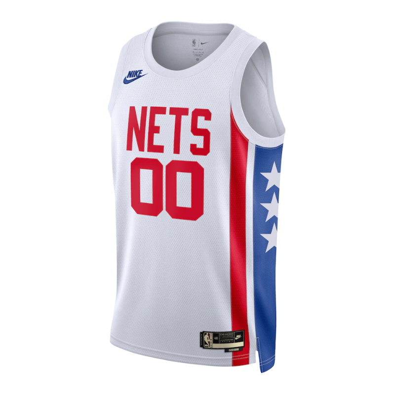 Brooklyn Nets Team Unisex 2022/23 Custom Jersey - Classic Edition - White - Jersey Teams World