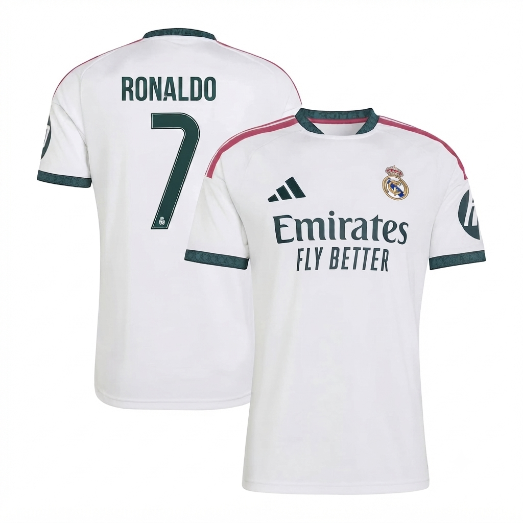 Cristiano Ronaldo 7 Real Madrid  2026/27 Home  Jersey - White
