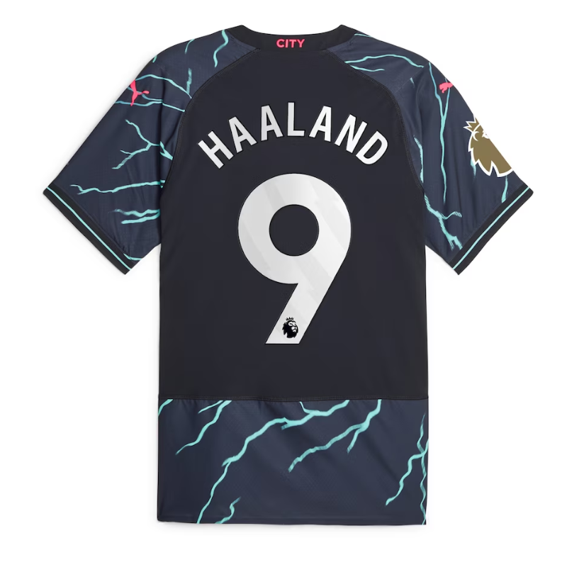 Erling Haaland Manchester City Puma 2023/24 Third Player Jersey - Navy