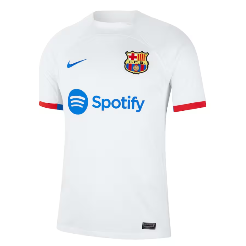 Fc Barcelona Nike 2023/24 Away Custom Jersey - White