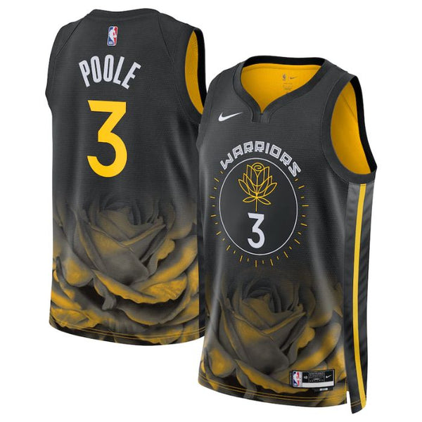 Jordan Poole Golden State Warriors Unisex 2023 Swingman Jersey - City Edition - Black - Jersey Teams World