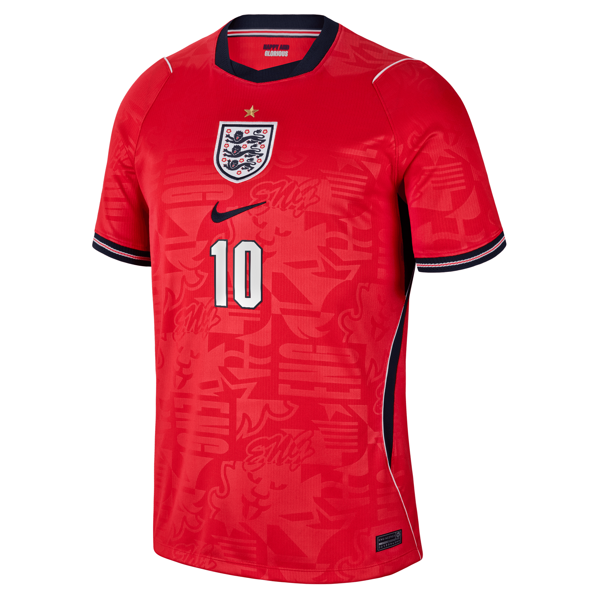 Jude Bellingham England National Team Town Jersey 2026 Away Stadium  Jersey - Red