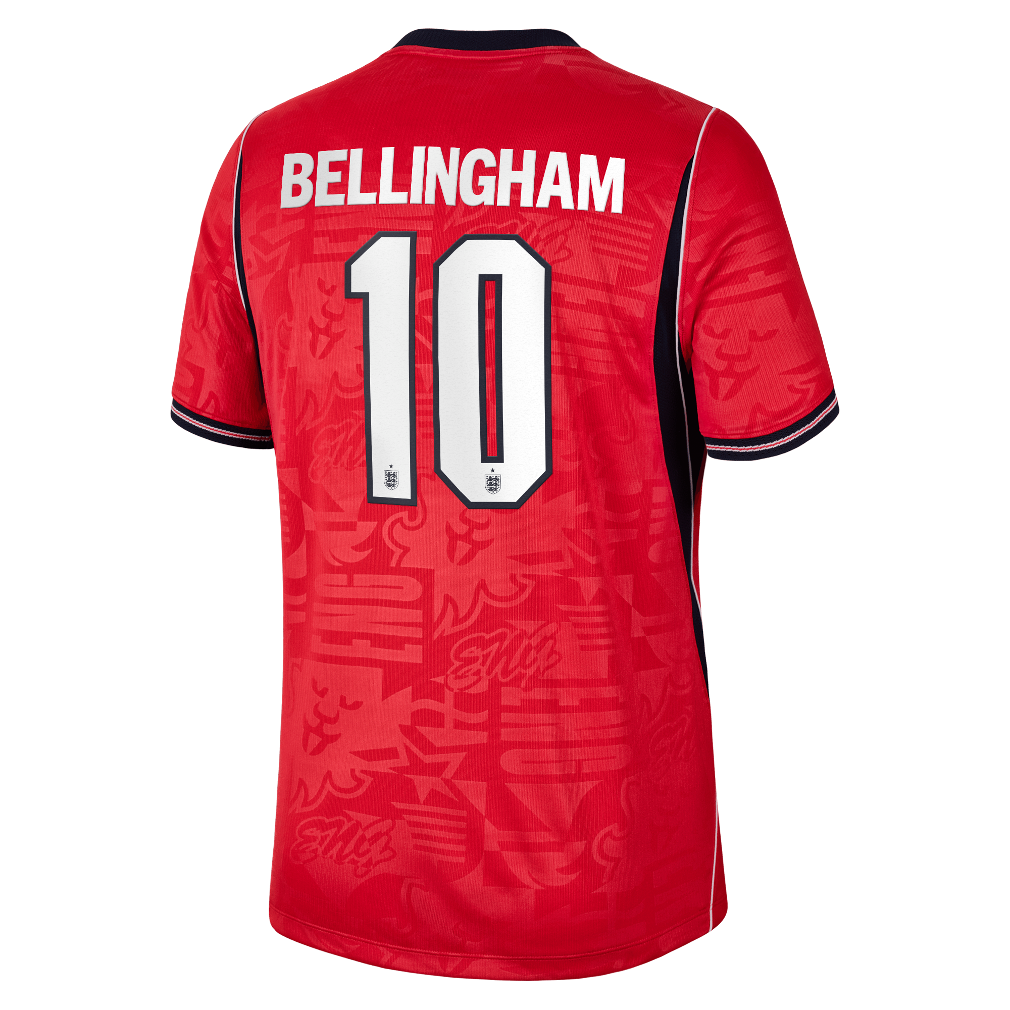 Jude Bellingham England National Team Town Jersey 2026 Away Stadium  Jersey - Red