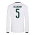 Jude Bellingham Real Madrid  2026/27 Home  Long Sleeve Jersey - White
