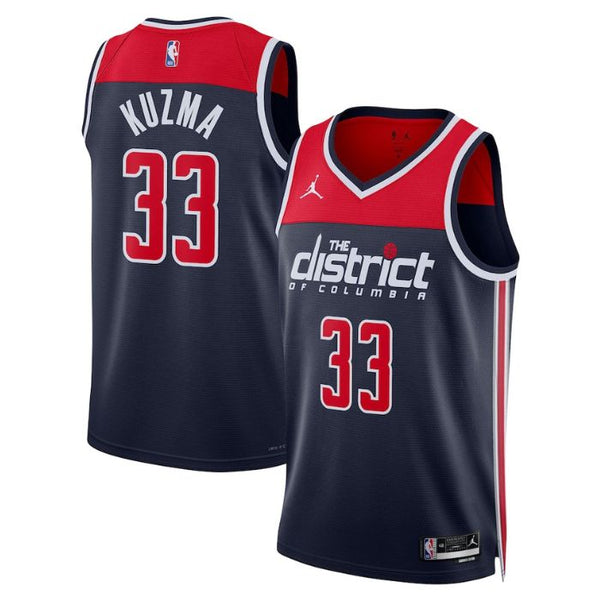 Kyle Kuzma Washington Wizards Unisex 2023 Statement Edition Swingman Jersey - Navy - Jersey Teams World