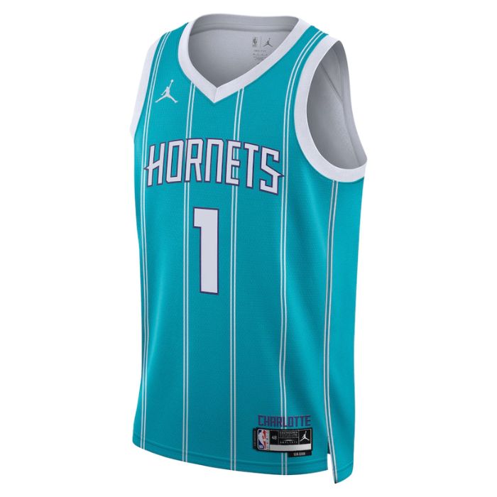 LaMelo Ball Charlotte Hornets Unisex 2023 Swingman Jersey - Icon Edition - Teal - Jersey Teams World