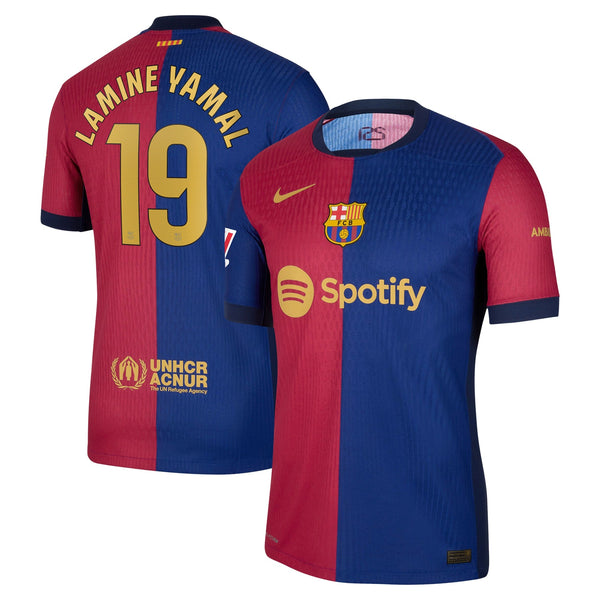 Lamine Yamal 19 Royal Barcelona Authentic Nike 2024/25 Home Player Jersey