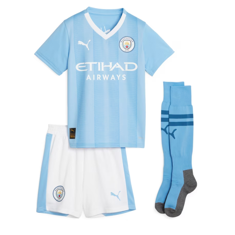 Manchester City Home Minikit 2023-24 Jersey Grealish 10 printing - Blue - Jersey Teams World