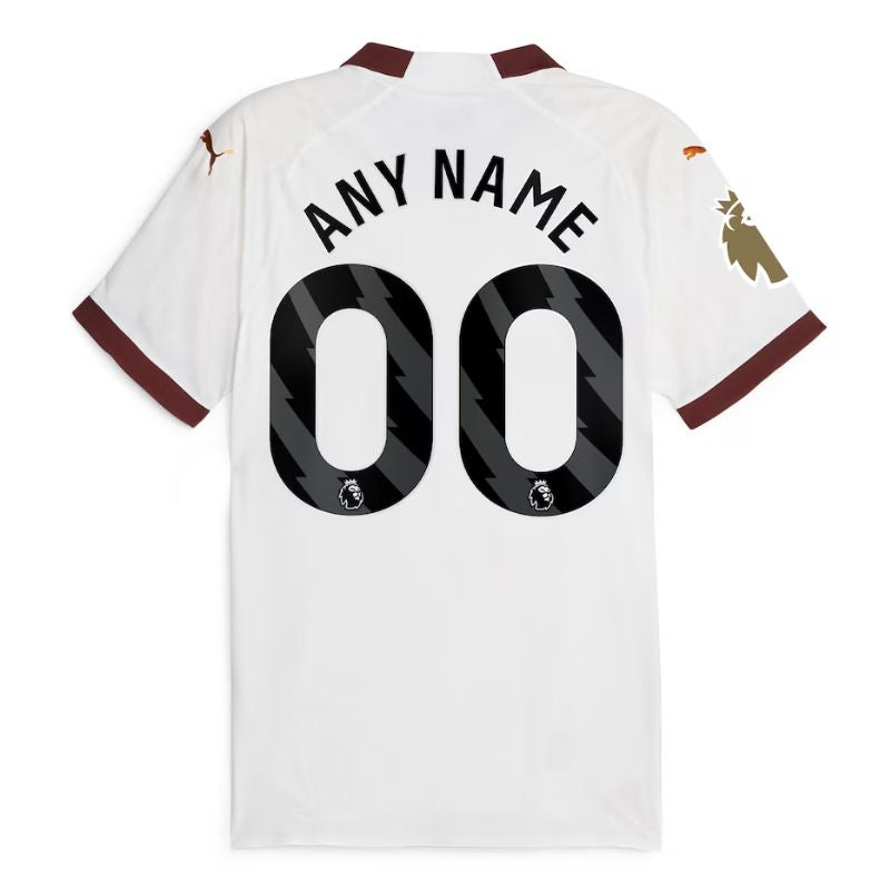 Manchester City Shirt 2023/24 Away Custom Jersey - White