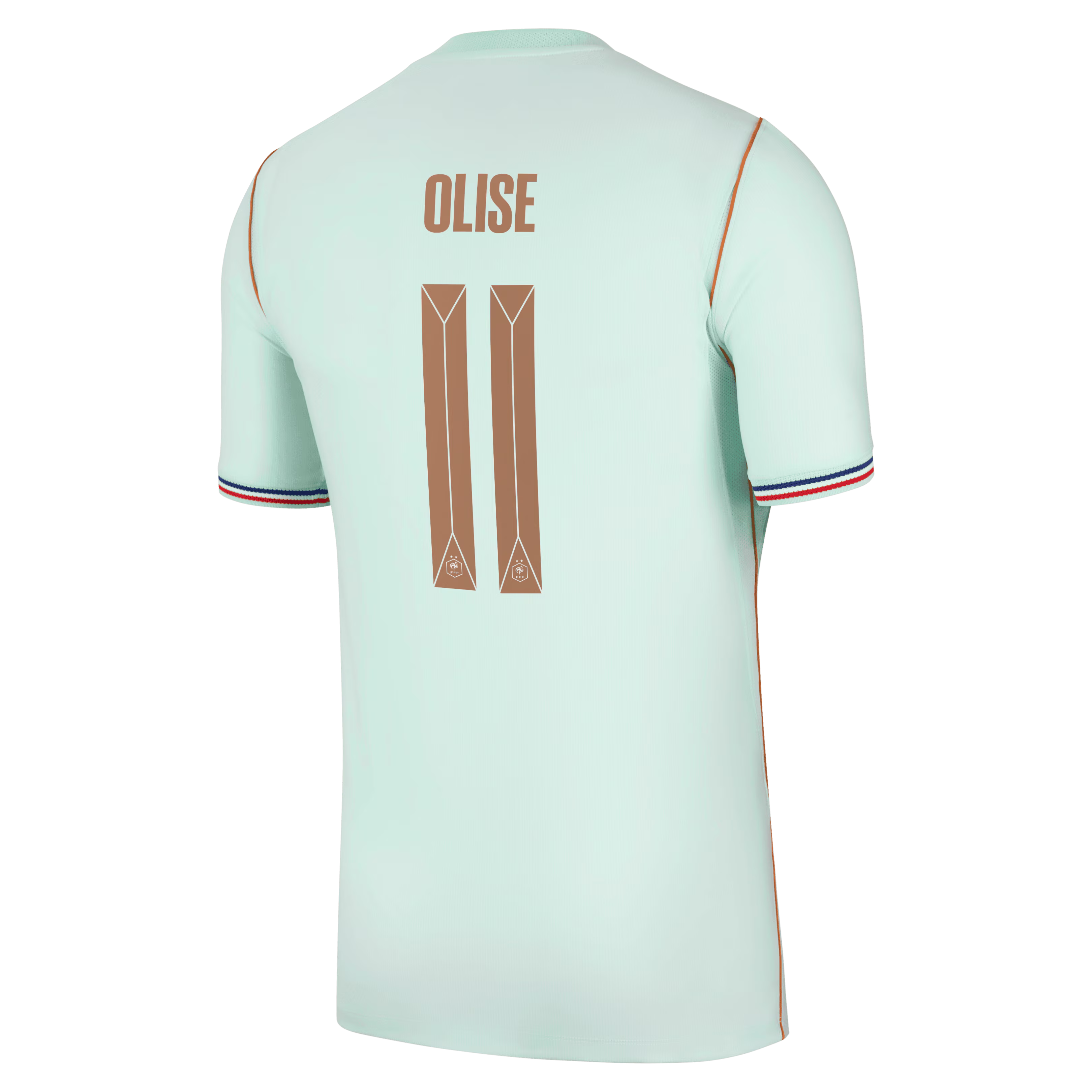 Michael Olise France National Team Town Jersey 2026 Away Stadium  Jersey - Green