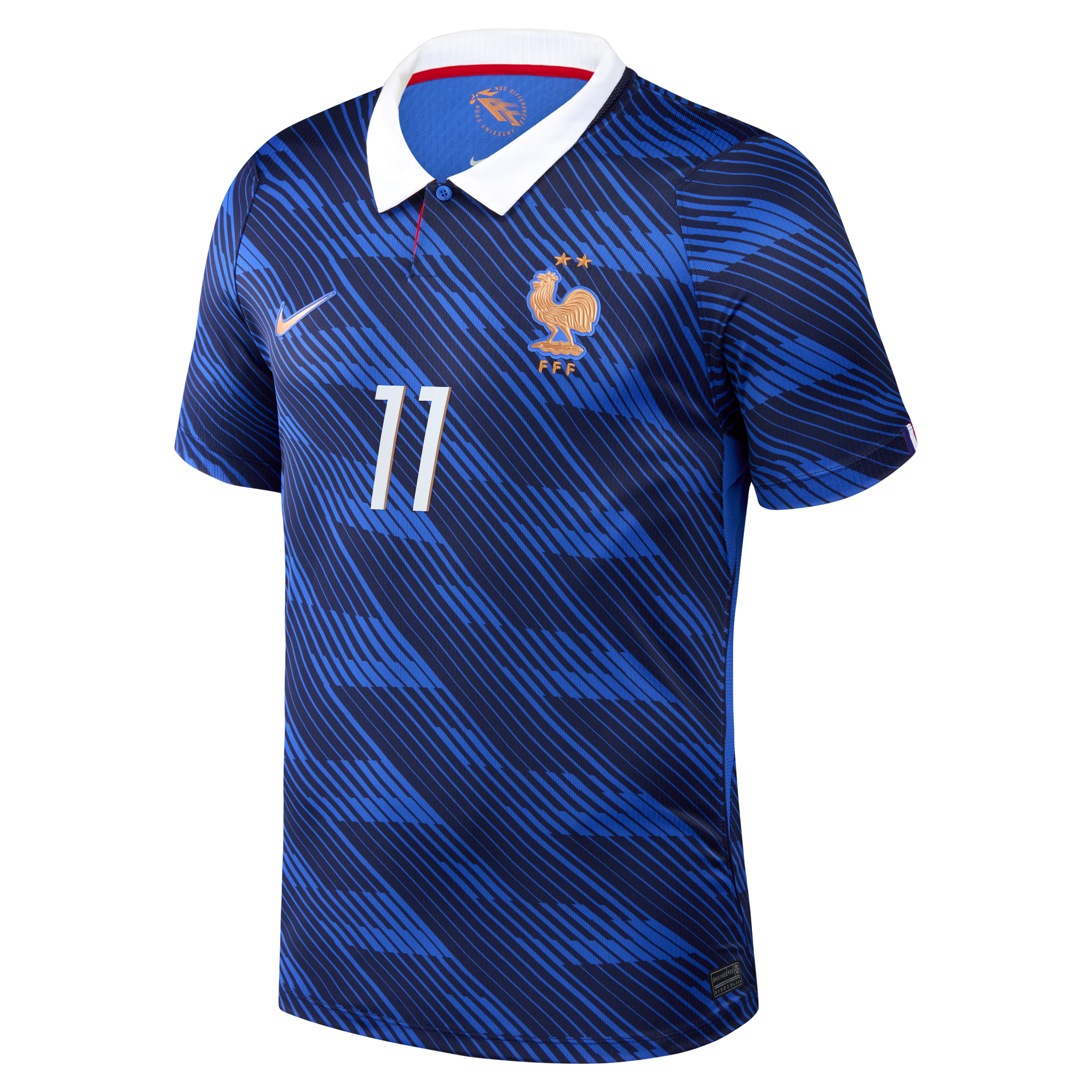 Michael Olise France National Team Town Jersey 2026 Home Stadium  Jersey - Blue