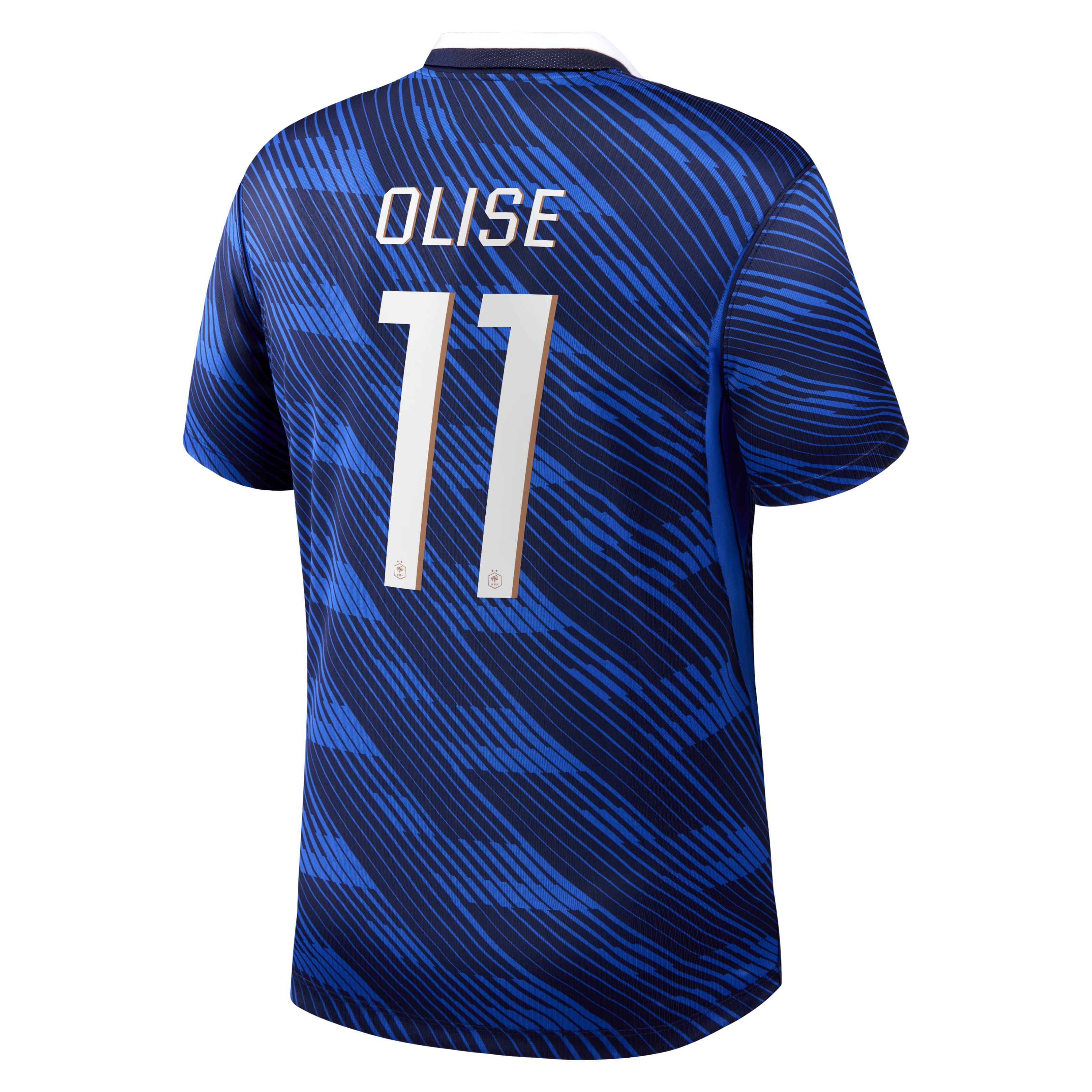 Michael Olise France National Team Town Jersey 2026 Home Stadium  Jersey - Blue
