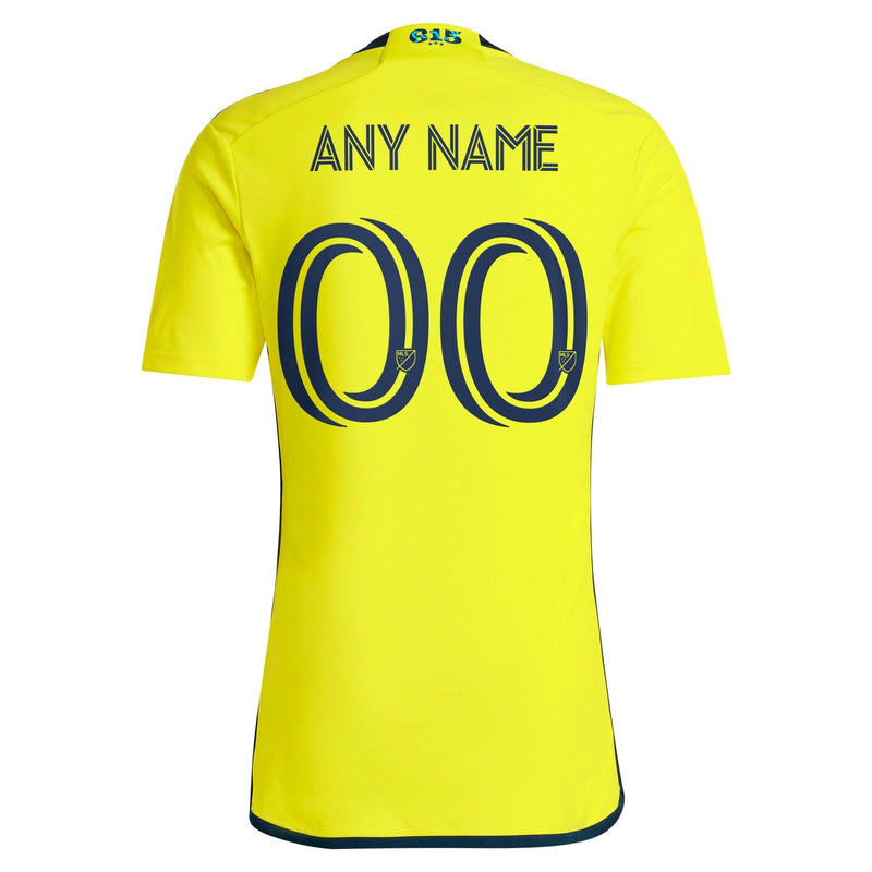 Nashville SC adidas 2024 The 615 Kit Custom Jersey - Yellow