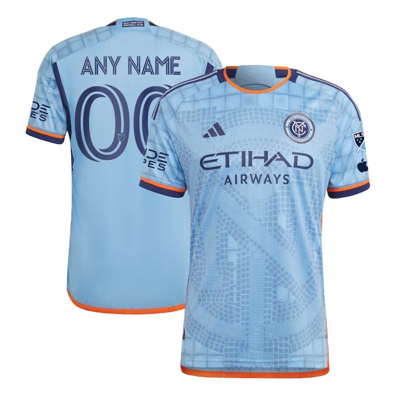 New York City FC  Unisex Shirt 2023/24 Custom Jersey - Light Blue - Jersey Teams World