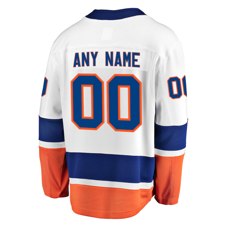 New York Islanders Team 2022 Custom Jersey Pro Official- White - Jersey Teams World