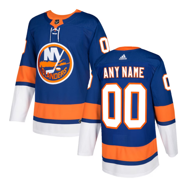 New York Islanders Team 2022 Custom Jersey Pro Official - Blue - Jersey Teams World