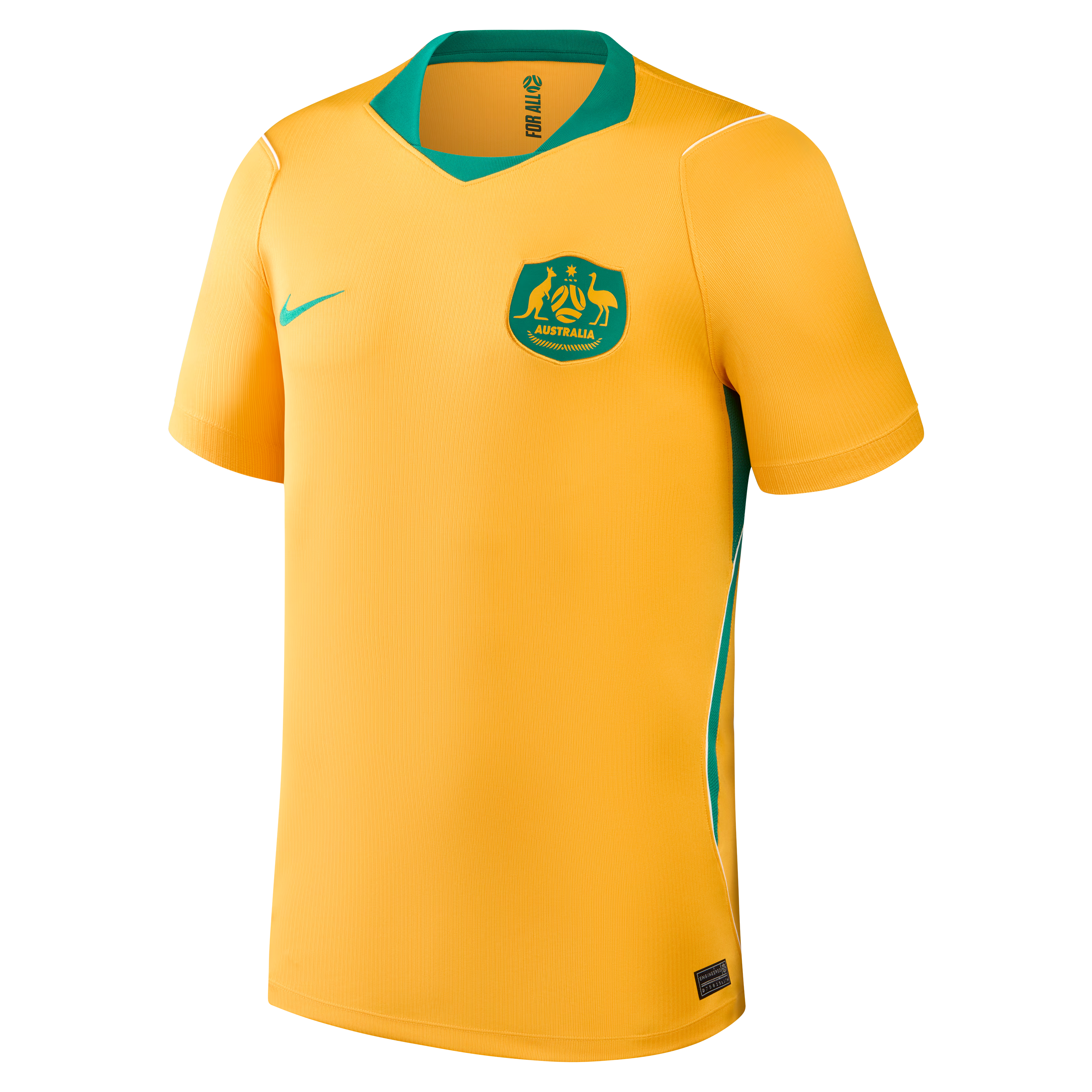 Custom Australia National Team 2026 Home Stadium Jersey - Yellow - Jersey Teams World