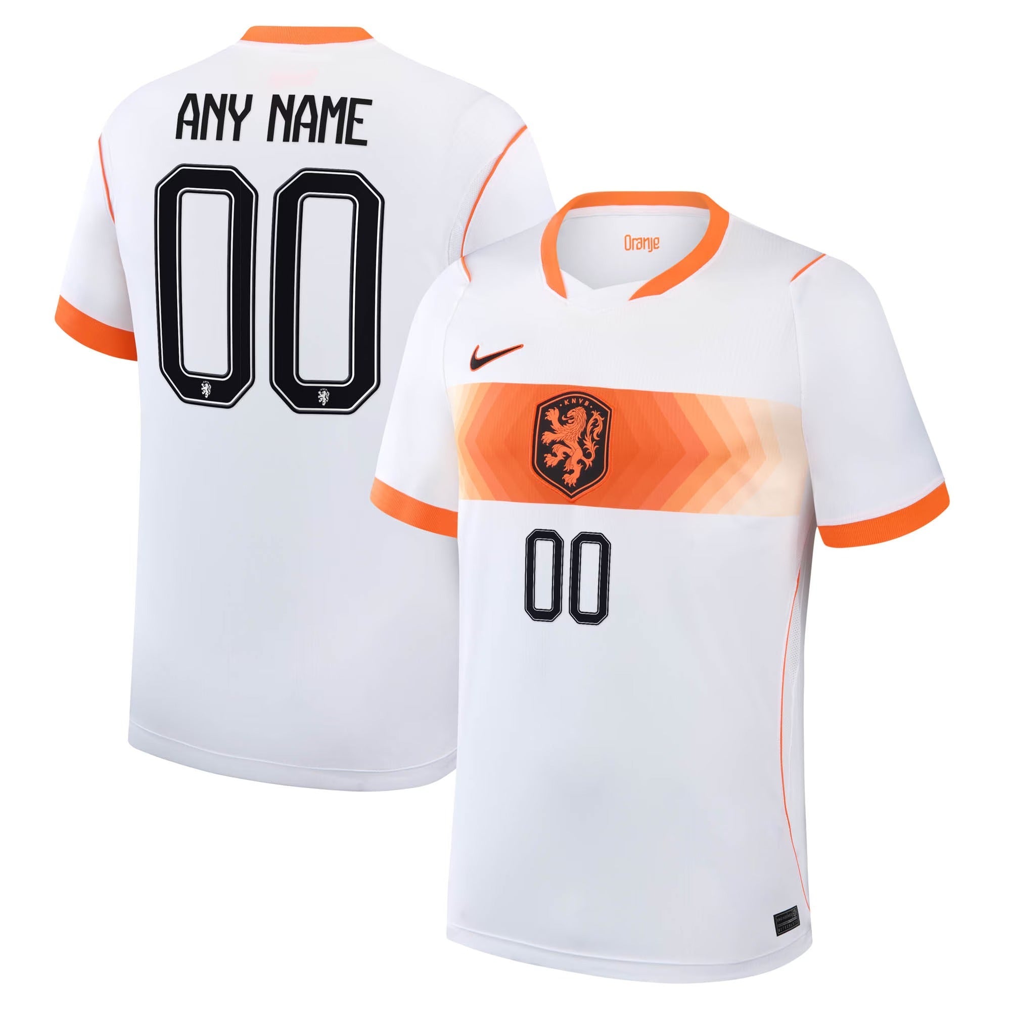 Custom Netherlands National Team 2026 Away Match Jersey - White - Jersey Teams World