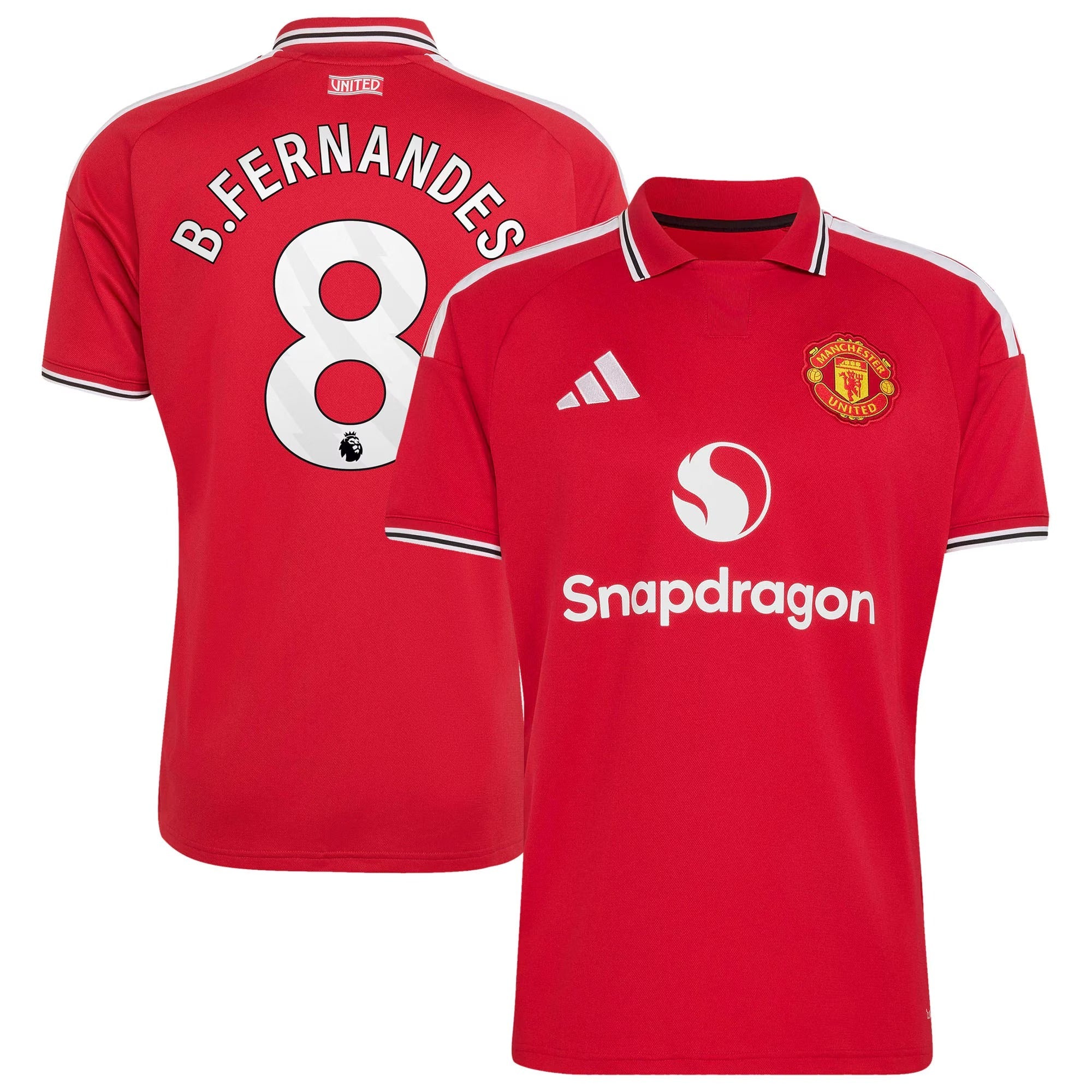Official Bruno Fernandes Manchester United Town Jersey 2026/27 Home  Jersey - Red Captain Soccer Gear