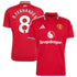 Official Bruno Fernandes Manchester United Town Jersey 2026/27 Home  Jersey - Red Captain Soccer Gear