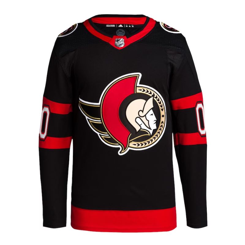 Ottawa Senators Team 2022 Custom Jersey Pro Official Black - Jersey Teams World