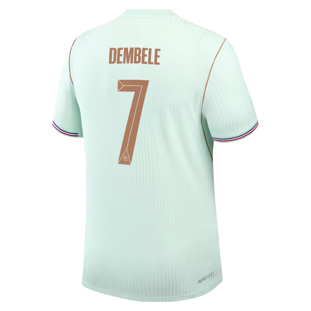 Ousmane Dembélé France National Team Town Jersey 2026 Away Match  Jersey - Green