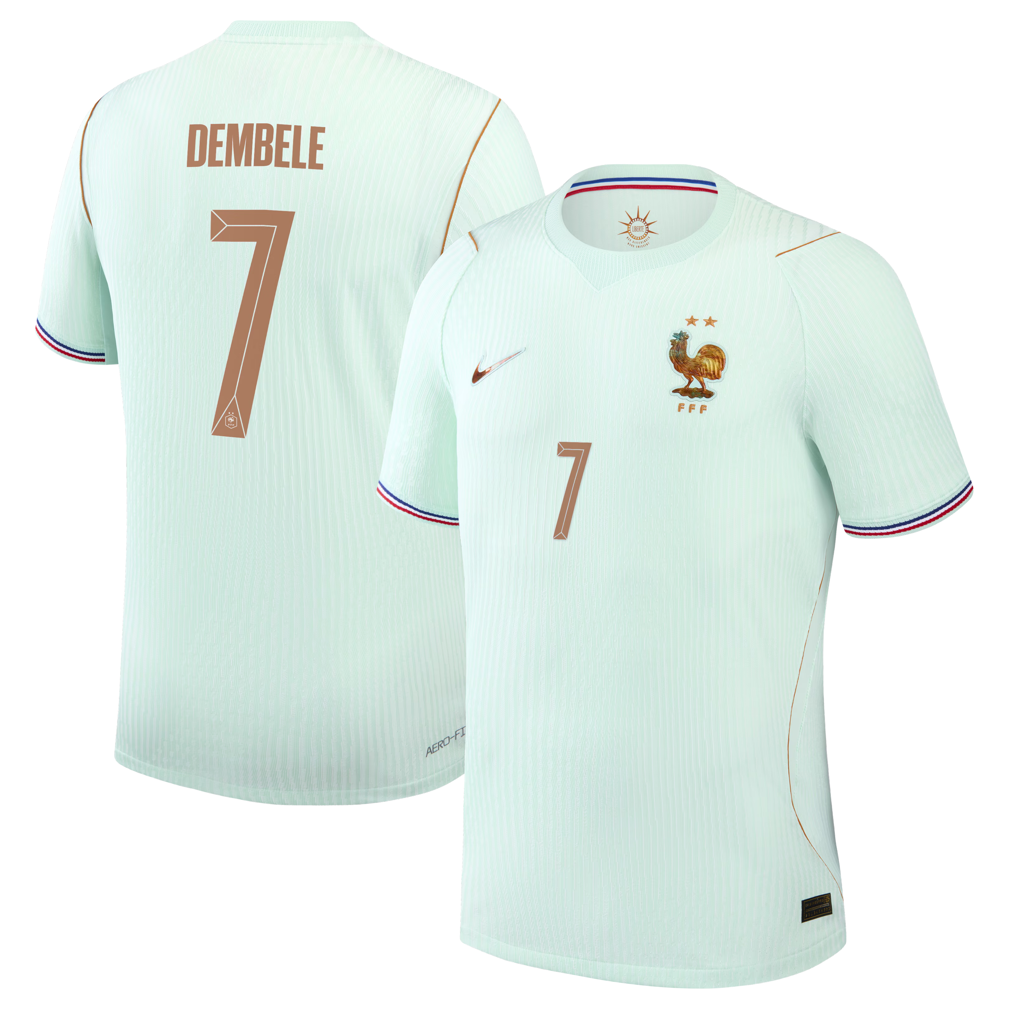 Ousmane Dembélé France National Team Town Jersey 2026 Away Match  Jersey - Green