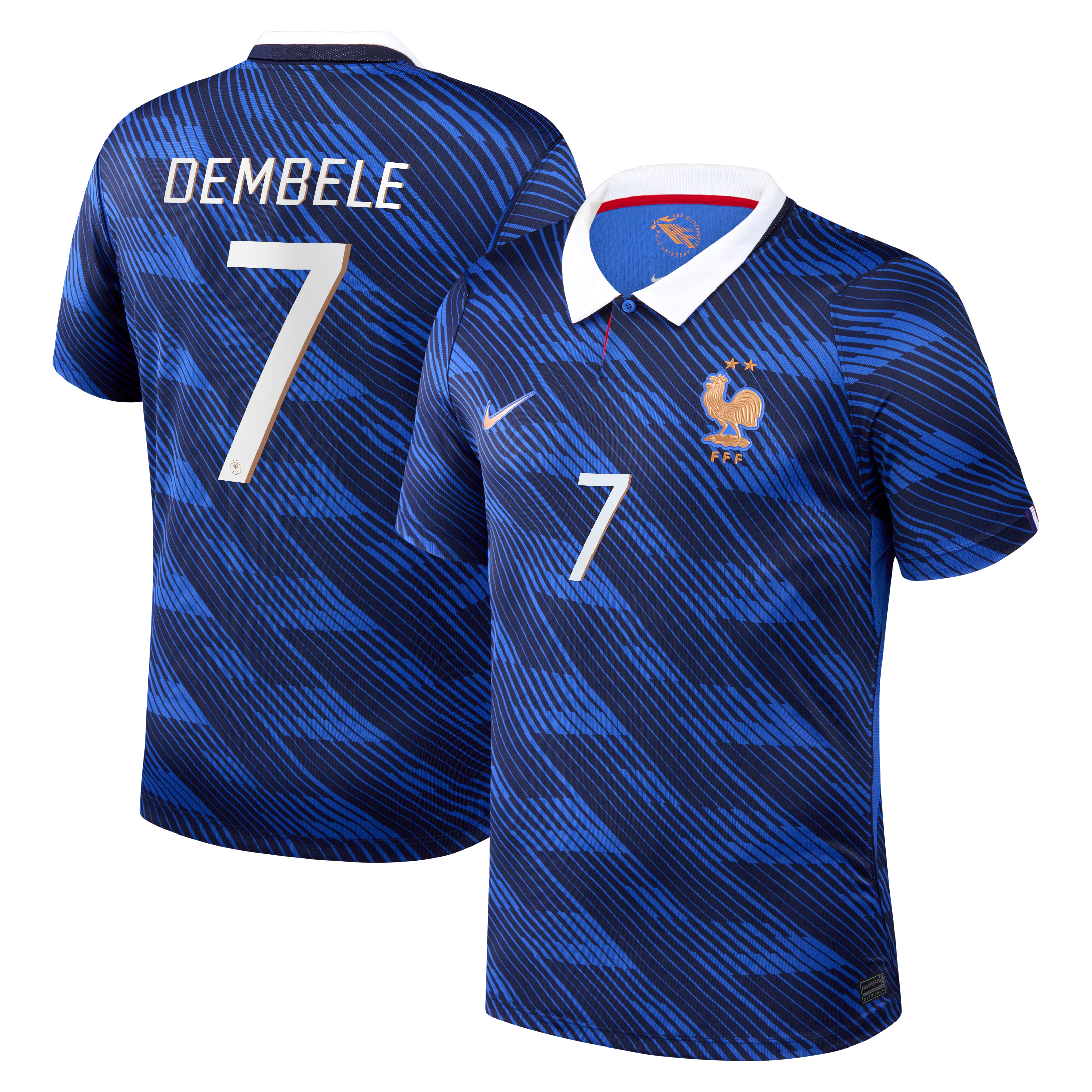 Ousmane Dembélé France National Team Custom 2026 Home Stadium Replica Jersey - Blue - Jersey Teams World