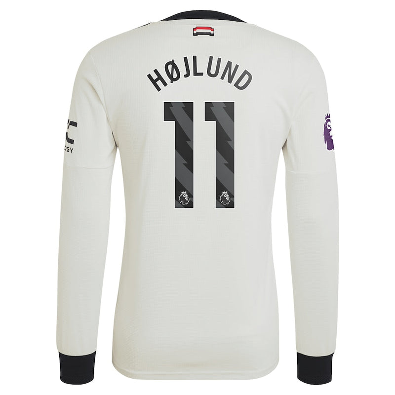 Rasmus Højlund Manchester United adidas Shirt 2024/2025 Third Long Sleeve Jersey - Cream