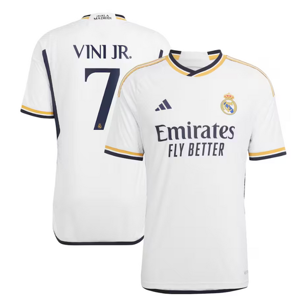 Real Madrid Home Shirt 2023-24 with Vini Jr. 7 printing - White - Jersey Teams World