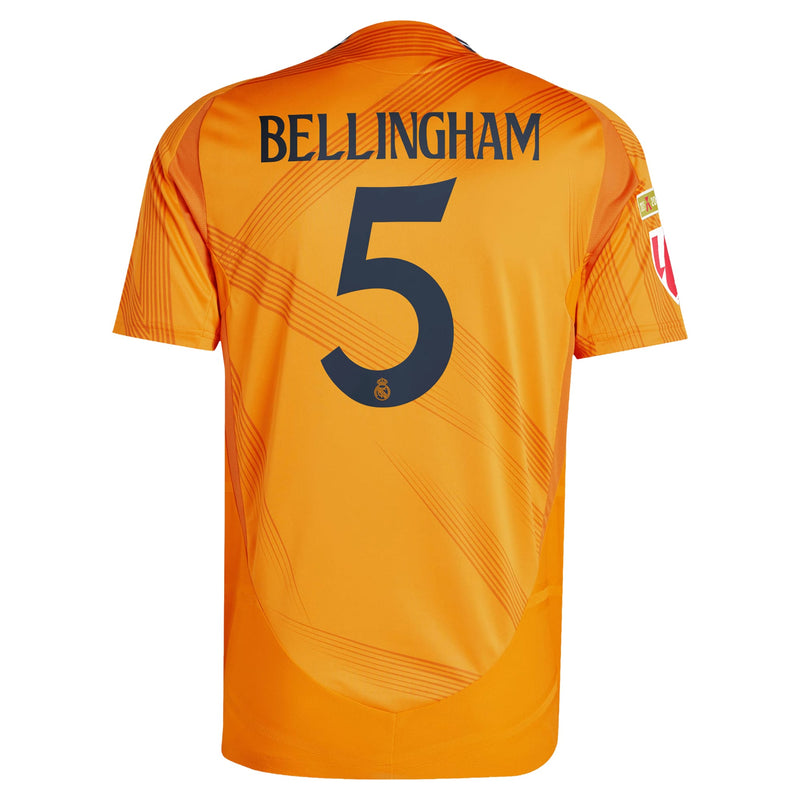 Real Madrid adidas 2024/25 Away Jude Bellingham Jersey - Orange