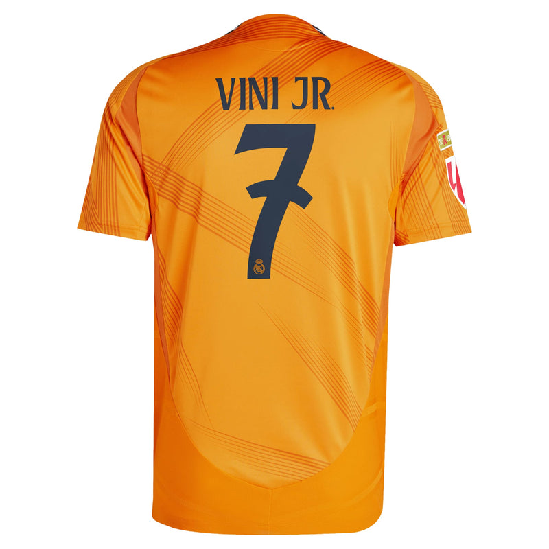 Real Madrid adidas 2024/25 Away Vini Jr. Jersey - Orange